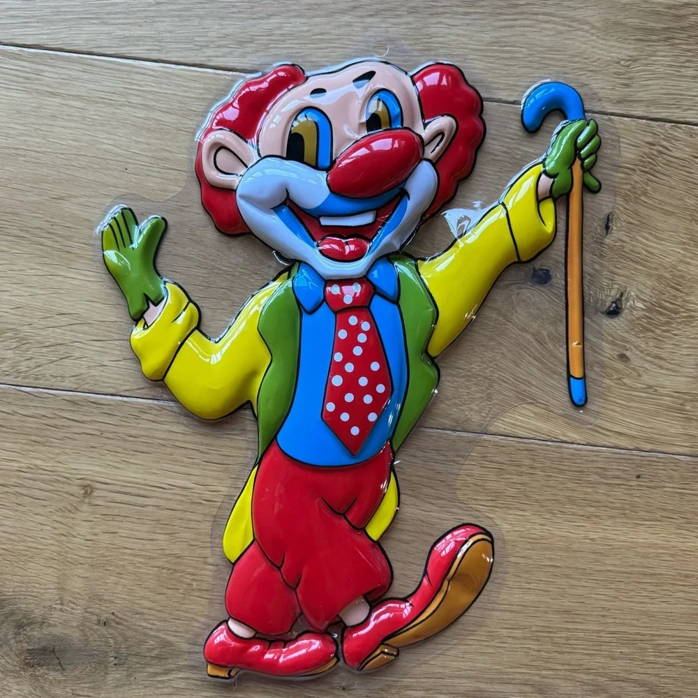 NWT - Unique Circus Clown Fun Parrty Props for hanging | Set of 7 | Multi-Color